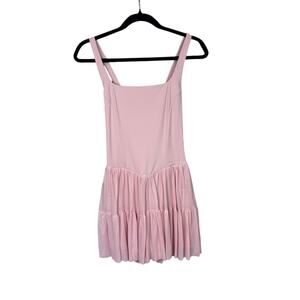 NWT Pink Balletcore Tulle Dress w/ Lined Shorts Feminine Activewear M